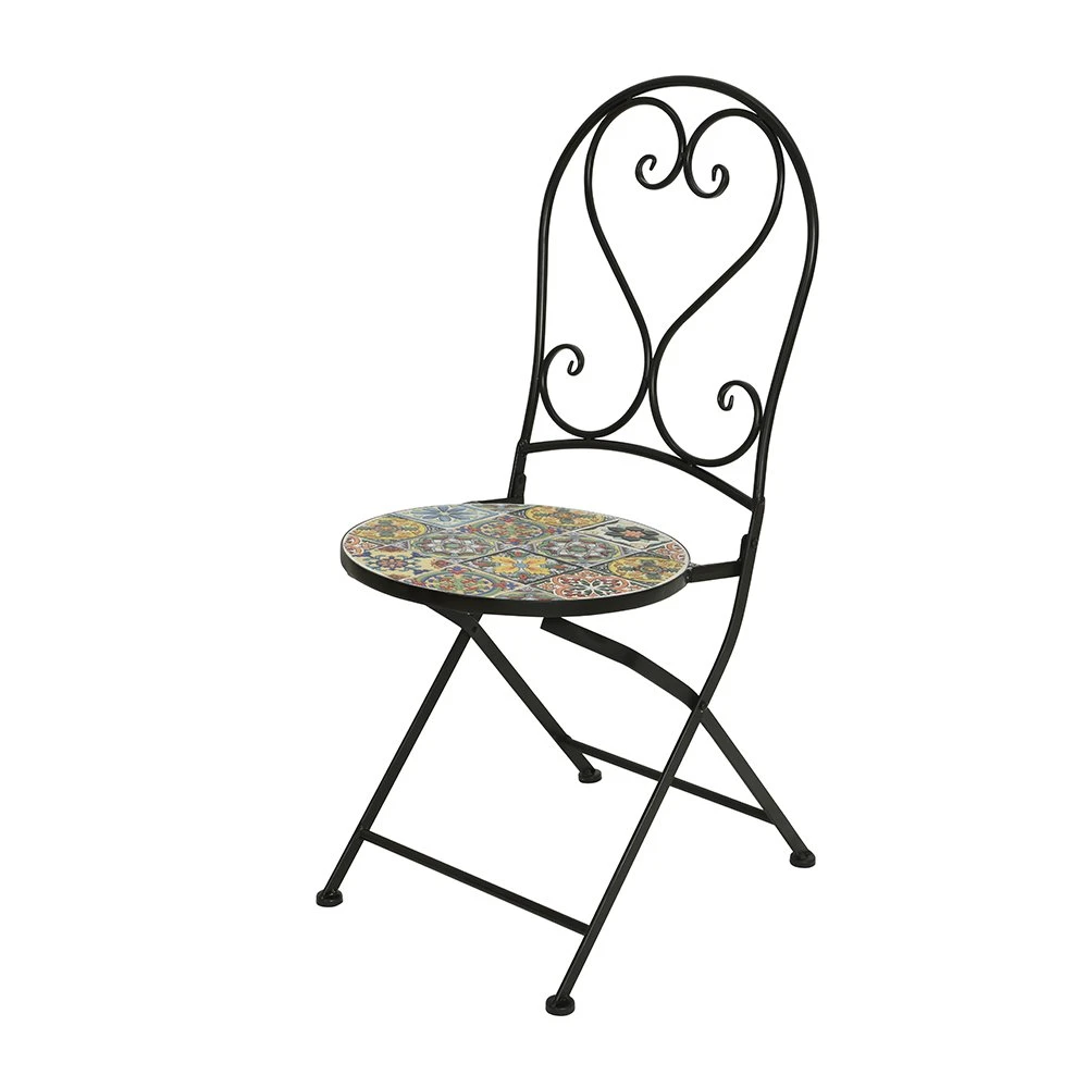 Decoris Bistro Chair Braga Iron Outdoor L39-W-H93cm 1 Decoris Bistro Chair Braga Iron Outdoor L39-W-H93cm
