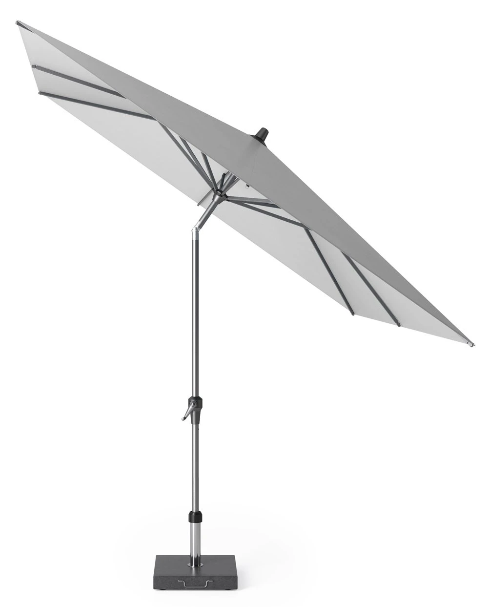 Platinum Middenstokparasol Riva 250 X 250 Cm Lichtgrijs 2 Platinum Middenstokparasol Riva 250 X 250 Cm Lichtgrijs - Afbeelding 2