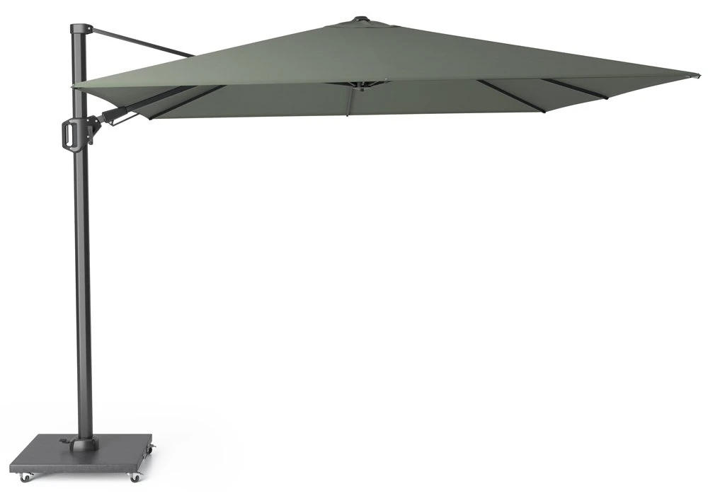 Platinum Zweefparasol Challenger T² 300 X 300 Cm Olijfgroen 1 Platinum Zweefparasol Challenger T² 300 X 300 Cm Olijfgroen