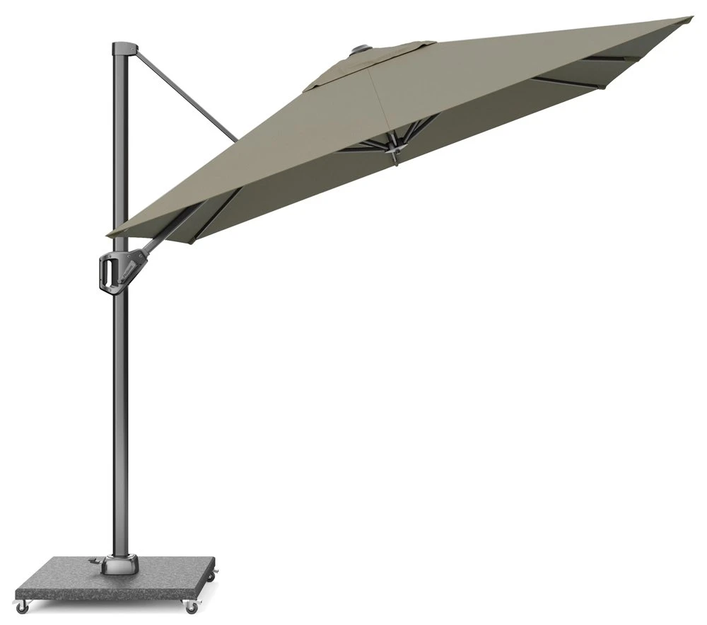 Platinum Zweefparasol Voyager T¹ 250 X 250 Cm Taupe 2 Platinum Zweefparasol Voyager T¹ 250 X 250 Cm Taupe - Afbeelding 2