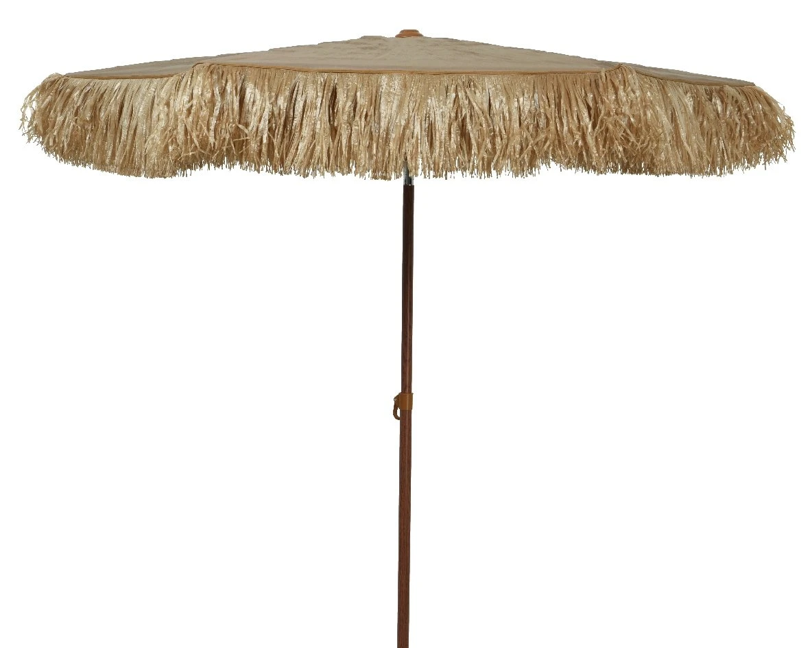 Rafia Parasol Natural - Ø 180 X H 210 Cm 1 Rafia Parasol Natural - Ø 180 X H 210 Cm