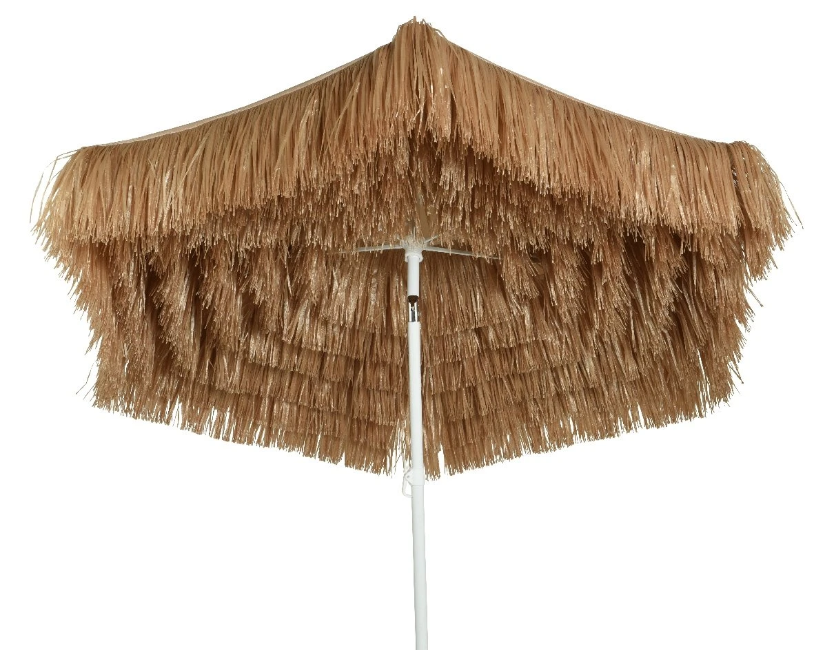 Rafia Parasol Natural - Ø 180 X H 210 Cm 3 Rafia Parasol Natural - Ø 180 X H 210 Cm - Afbeelding 3